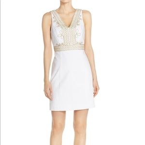 Lilly Pulitzer Aveline white and gold dress
